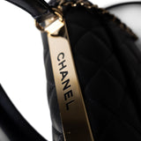 CHANEL Handbag Trendy CC / Black Trendy CC Black Lambskin Quilted Small Light Gold Hardware - Redeluxe