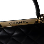 CHANEL Handbag Trendy CC / Black Trendy CC Black Lambskin Quilted Small Light Gold Hardware - Redeluxe