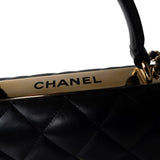 CHANEL Handbag Trendy CC / Black Trendy CC Black Lambskin Quilted Small Light Gold Hardware - Redeluxe