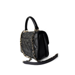 CHANEL Handbag Trendy CC / Black Trendy CC Black Lambskin Quilted Small Light Gold Hardware - Redeluxe