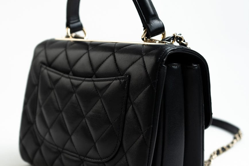 CHANEL Handbag Trendy CC Small Black Lambskin Quilted LGHW - Redeluxe