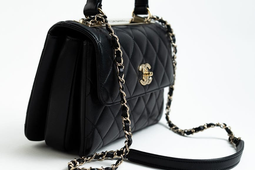 CHANEL Handbag Trendy CC Small Black Lambskin Quilted LGHW - Redeluxe