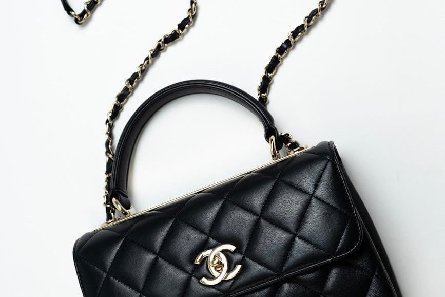 CHANEL Handbag Trendy CC Small Black Lambskin Quilted LGHW - Redeluxe