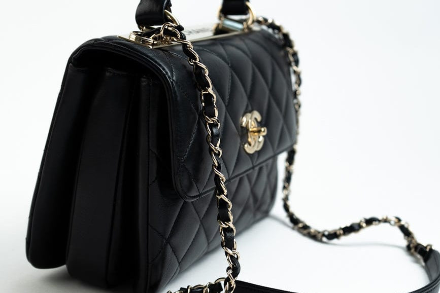 CHANEL Handbag Trendy CC Small Black Lambskin Quilted LGHW - Redeluxe