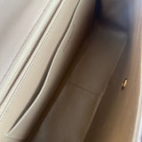 CHANEL Handbag Vintage Beige Lambskin Quilted Jumbo XL Single Flap GHW - Redeluxe