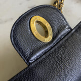 CHANEL Handbag Vintage Black Caviar Jumbo GHW - Redeluxe