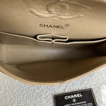 CHANEL Handbag Vintage Dark Beige / Caramel Caviar Classic Flap Small GHW - Redeluxe
