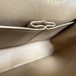 CHANEL Handbag Vintage Dark Beige Lambskin Quilted Classic Flap Medium GHW - Redeluxe