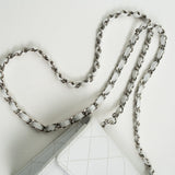 CHANEL Handbag Vintage White Mini Square Caviar Quilted Silver Hardware - Redeluxe