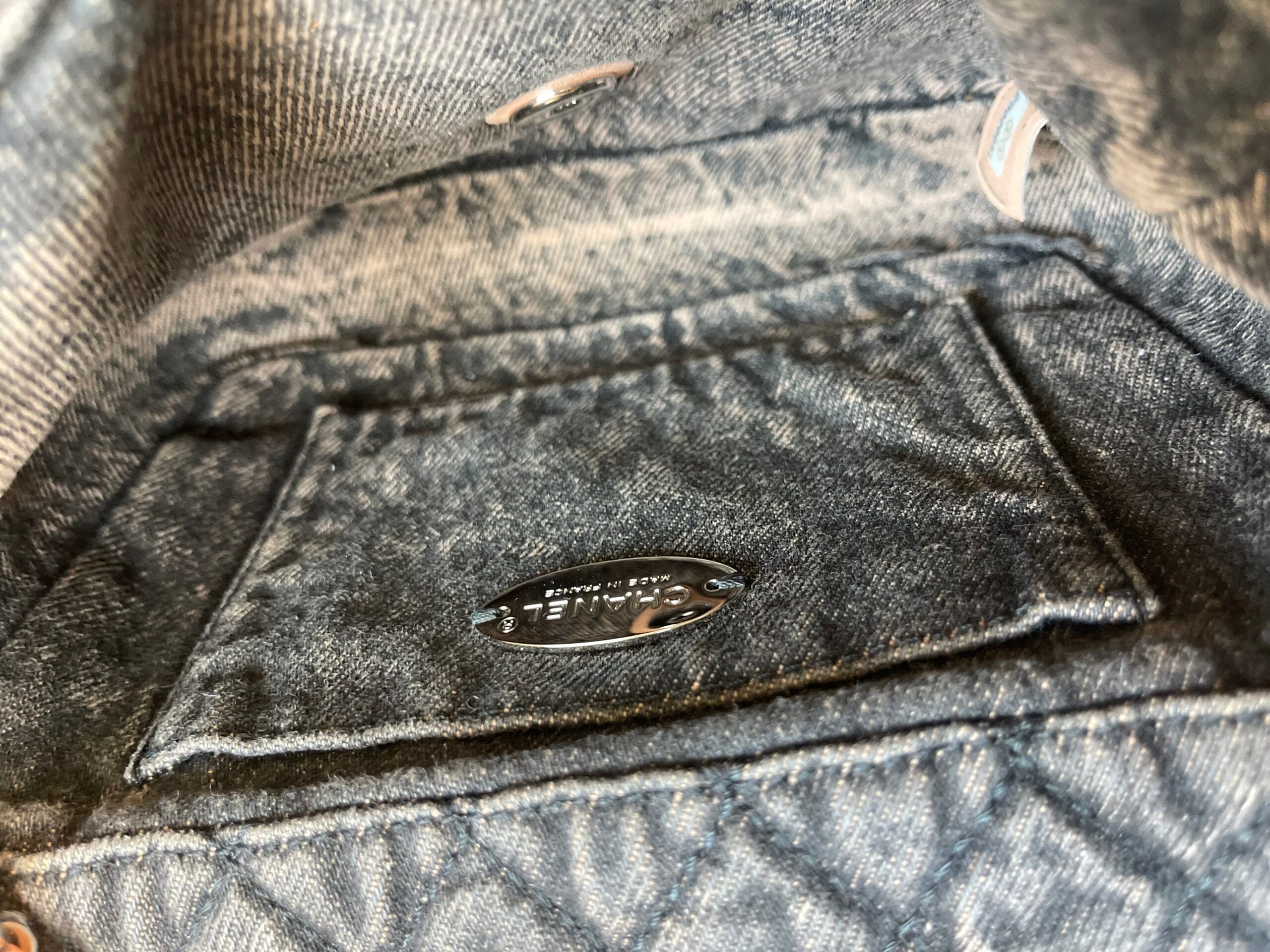CHANEL Handbag Washed Denim Quilted Small Denimpression Flap Rose Clair Silver Hardware - Redeluxe