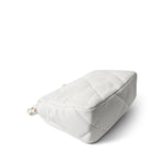 CHANEL Handbag White / 19 22S White Lambskin Quilted 19 Flap Small Reverse Mixed Hardware - Redeluxe