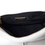 CHANEL Handbag White / 19 22S White Lambskin Quilted 19 Flap Small Reverse Mixed Hardware - Redeluxe