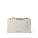 CHANEL Handbag WHITE 21B Ivory Caviar Quilted Classic Flap Small Light Gold Hardware - Redeluxe