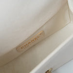CHANEL Handbag White Caviar Quilted LeBoy Bag Small - Redeluxe