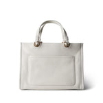 CHANEL Handbag White Chanel 22P Small White Zipped Shopping Bag - Redeluxe