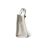 CHANEL Handbag White Chanel 22P Small White Zipped Shopping Bag - Redeluxe