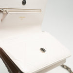CHANEL Handbag White Lambskin Quilted 19 Wallet on Chain (WOC) - Redeluxe