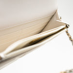 CHANEL Handbag White Lambskin Quilted 19 Wallet on Chain (WOC) - Redeluxe