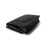 CHANEL Handbag WOC / Black Black Caviar Quilted Wallet on Chain Silver Hardware - Redeluxe