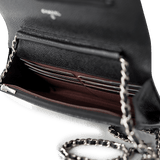 CHANEL Handbag WOC / Black Black Caviar Quilted Wallet on Chain Silver Hardware - Redeluxe