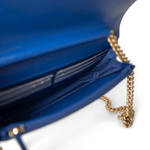 CHANEL Handbag WOC / Blue 19A Blue Caviar Quilted Boy Wallet On Chain WOC Antique Gold Hardware - Redeluxe