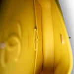 CHANEL Handbag YELLOW Yellow Caviar Quilted Classic Flap Medium Light Gold Hardware - Redeluxe