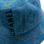CHANEL Hat Blue 22P Blue Denim Cloche Bucket Hat M - Redeluxe