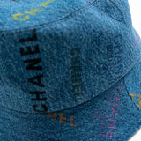CHANEL Hat Blue 22P Blue Denim Cloche Bucket Hat M - Redeluxe