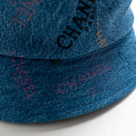 CHANEL Hat Blue 22P Blue Denim Cloche Bucket Hat M - Redeluxe