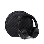 CHANEL Headphones Black Chanel x Monster Black Quilted Headphones w/ Case - Redeluxe