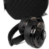 CHANEL Headphones Black Chanel x Monster Black Quilted Headphones w/ Case - Redeluxe