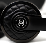CHANEL Headphones Black Chanel x Monster Black Quilted Headphones w/ Case - Redeluxe
