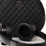 CHANEL Headphones Black Chanel x Monster Black Quilted Headphones w/ Case - Redeluxe