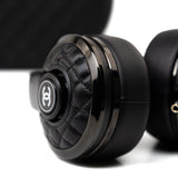 CHANEL Headphones Black Chanel x Monster Black Quilted Headphones w/ Case - Redeluxe