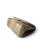 CHANEL Pearl Python Jumbo Classic Flap Light Gold Hardware - Redeluxe