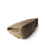 CHANEL Pearl Python Jumbo Classic Flap Light Gold Hardware - Redeluxe