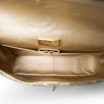 CHANEL Pearl Python Jumbo Classic Flap Light Gold Hardware - Redeluxe