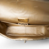CHANEL Pearl Python Jumbo Classic Flap Light Gold Hardware - Redeluxe
