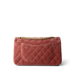 CHANEL Pink Pink/Rose Velvet Quilted Reissue 2.55 Flap 225 Aged Gold Hardware - Redeluxe