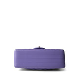 CHANEL Purple 20S Light Purple Lambskin Chevron Mini Rectangular Flap Light Gold Hardware - Redeluxe