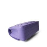 CHANEL Purple 20S Light Purple Lambskin Chevron Mini Rectangular Flap Light Gold Hardware - Redeluxe
