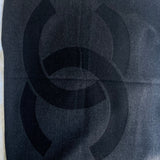 CHANEL Scarf Black Chanel Cashmere Scarf - Black - Redeluxe
