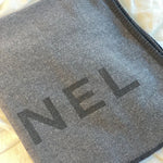 CHANEL Scarf Grey Chanel Cashmere Scarf - Grey - Redeluxe