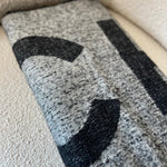 CHANEL Scarf Grey Chanel CC Cashmere Grey/Black Scarf - Redeluxe
