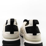 CHANEL Sneakers White Chanel Fabric Calfskin Suede CC Sneakers White ( Size 39.5) - Redeluxe