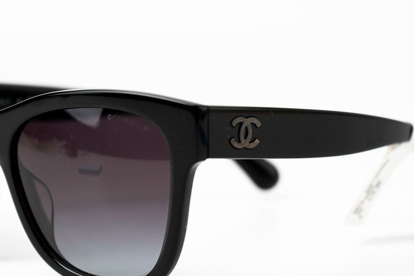 CHANEL Sunglasses Black Black CC Sunglasses 5380-A - Redeluxe