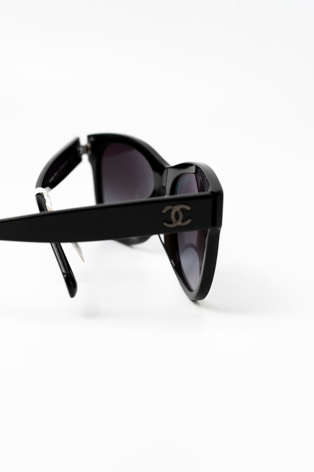CHANEL Sunglasses Black Black CC Sunglasses 5380-A - Redeluxe