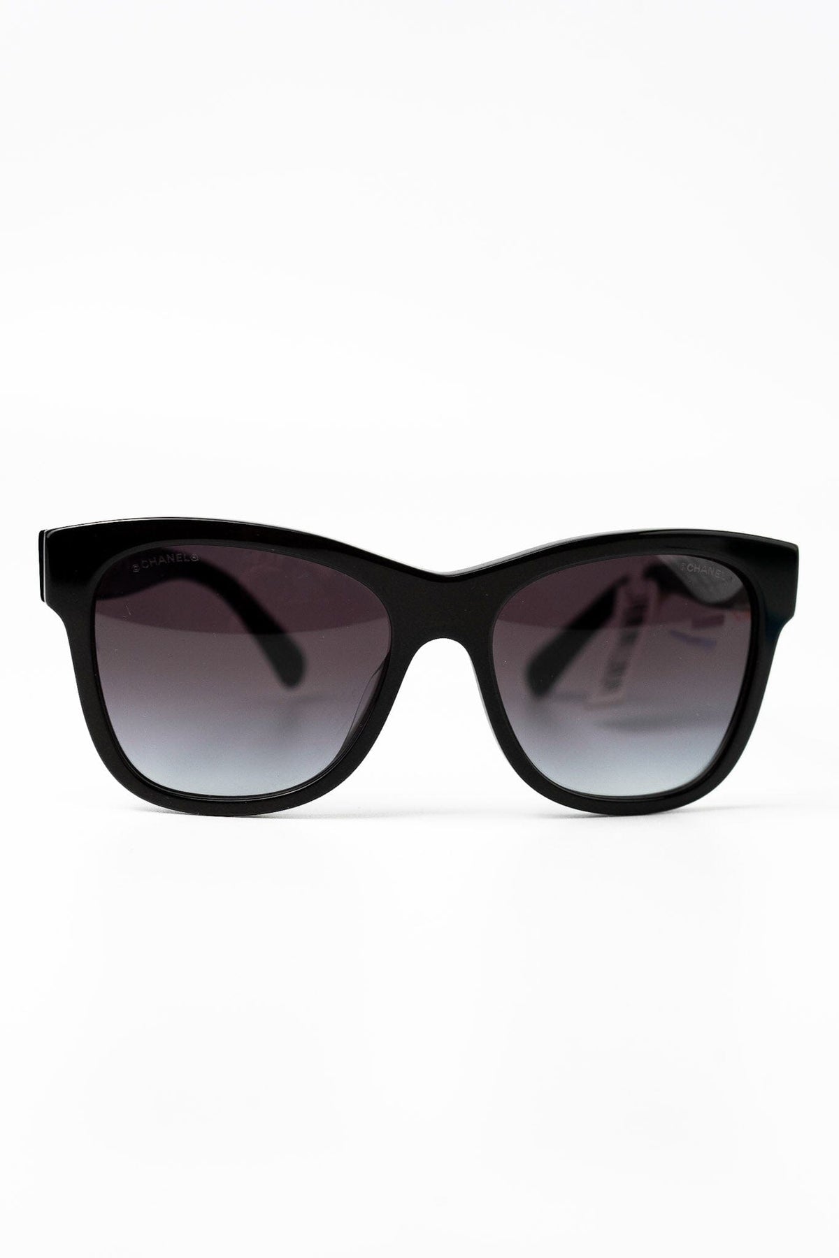 CHANEL Sunglasses Black Black CC Sunglasses 5380-A - Redeluxe