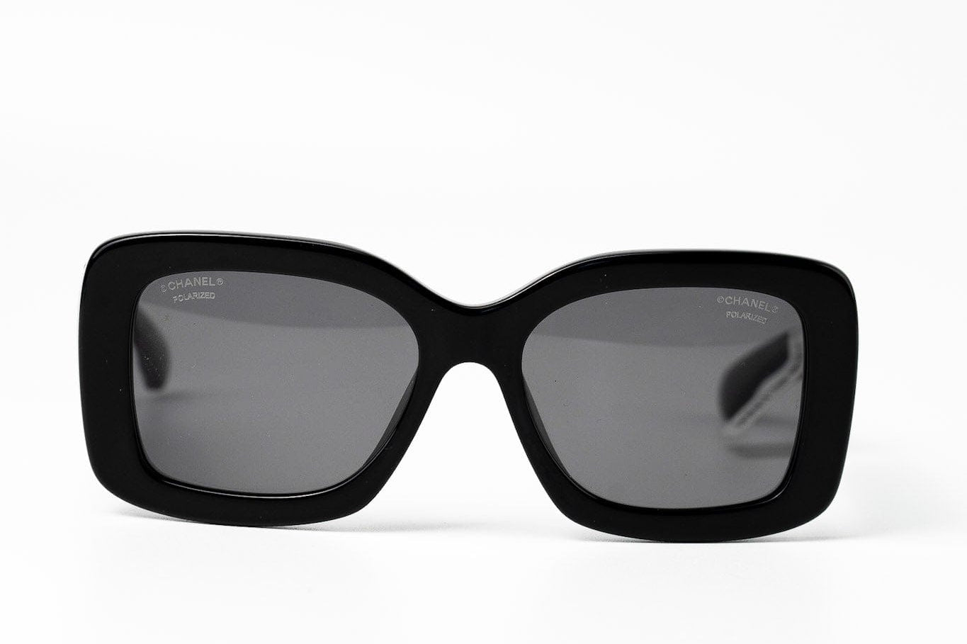CHANEL Sunglasses Black Black CC Sunglasses 5483-A gold cc - Redeluxe