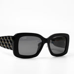 CHANEL Sunglasses Black Black CC Sunglasses 5483-A gold cc - Redeluxe